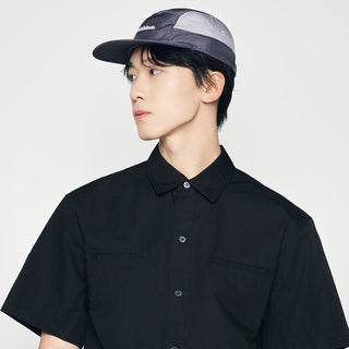 THREE TONE CAMP CAP GREY