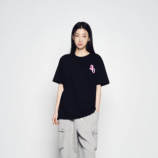 BLOCK PIXEL LOGO SHORT SLEEVE T-SHIRT BLACK