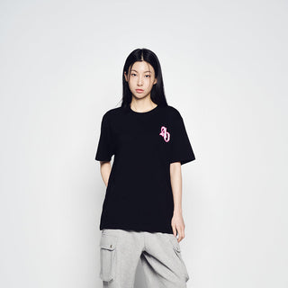 BLOCK PIXEL LOGO SHORT SLEEVE T-SHIRT BLACK