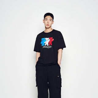 FRENCH ALIEN SHORT SLEEVE T-SHIRT BLACK
