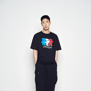 FRENCH ALIEN SHORT SLEEVE T-SHIRT BLACK