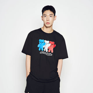 FRENCH ALIEN SHORT SLEEVE T-SHIRT BLACK
