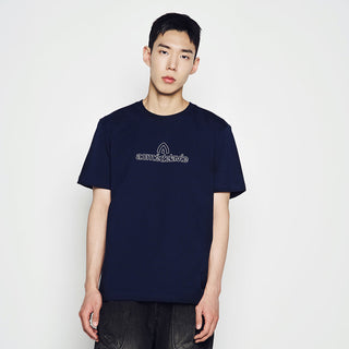 ROUNDING SYMBOL LOGO SHORT SLEEVE T-SHIRT DARK NAVY