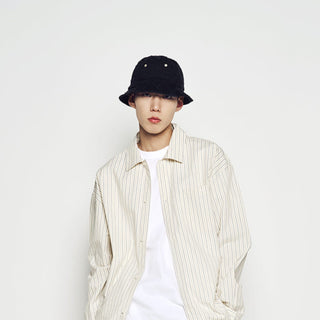 DIAMOND WASHING BUCKET HAT BLACK
