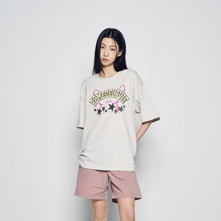 STAR RABBIT SHORT SLEEVE T-SHIRT LIGHT GRAY