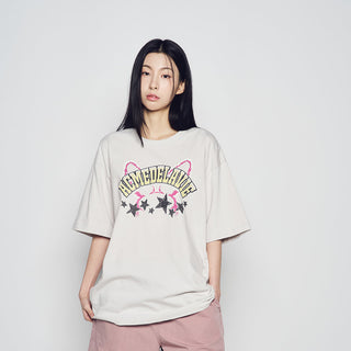 STAR RABBIT SHORT SLEEVE T-SHIRT LIGHT GRAY