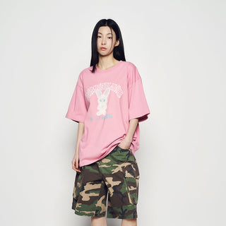 BLUR ALIEN SHORT SLEEVE T-SHIRT LIGHT PINK