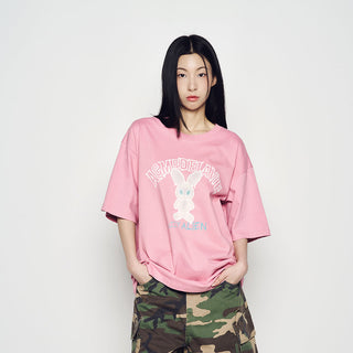 BLUR ALIEN SHORT SLEEVE T-SHIRT LIGHT PINK