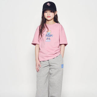 KIDS HEART ALIEN SHORT SLEEVE T-SHIRT LIGHT PINK