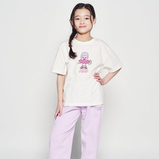KIDS HEART ALIEN SHORT SLEEVE T-SHIRT CREAM