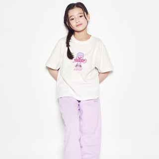 KIDS HEART ALIEN SHORT SLEEVE T-SHIRT CREAM