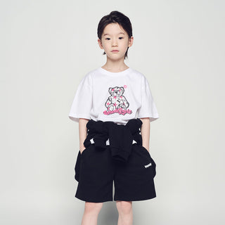 KIDS STAR BEAR SHORT SLEEVE T-SHIRT WHITE
