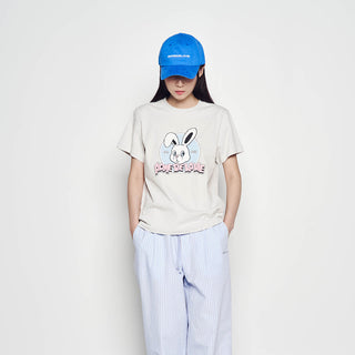 TUFT EMBROIDERY LOGO BALL CAP BLUE
