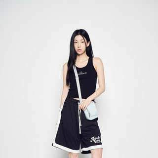 ROUNDING SYMBOL LOGO WOMAN SLEEVELESS BLACK