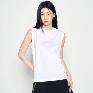UNIVERSE GRADATION WOMAN SLEEVELESS WHITE