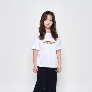 KIDS FLAME LOGO SHORT SLEEVE T-SHIRT WHITE