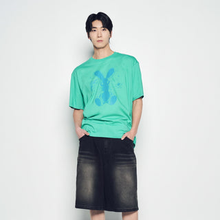 SOLO RABBIT ALIEN SHORT SLEEVE T-SHIRT LIGHT GREEN