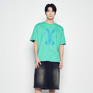 SOLO RABBIT ALIEN SHORT SLEEVE T-SHIRT LIGHT GREEN