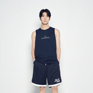 ROUNDING SYMBOL LOGO SLEEVELESS DARK NAVY