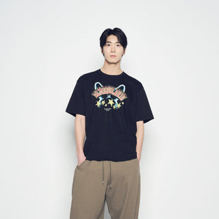 STAR RABBIT SHORT SLEEVE T-SHIRT BLACK