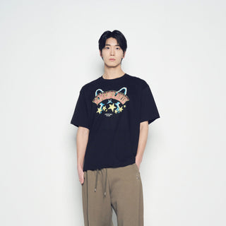 STAR RABBIT SHORT SLEEVE T-SHIRT BLACK