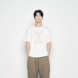 SOLO RABBIT ALIEN SHORT SLEEVE T-SHIRT CREAM