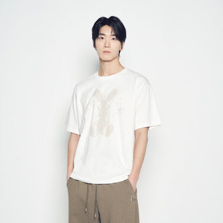 SOLO RABBIT ALIEN SHORT SLEEVE T-SHIRT CREAM