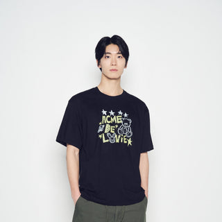 UNIVERSE DRAWING SHORT SLEEVE T-SHIRT BLACK