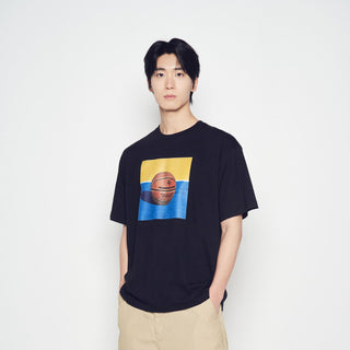SQUARE BASKETBALL SHORT SLEEVE T-SHIRT BLACK