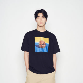 SQUARE BASKETBALL SHORT SLEEVE T-SHIRT BLACK