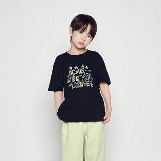 KIDS UNIVERSE DRAWING SHORT SLEEVE T-SHIRT BLACK