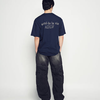 BORDER LINE BASIC LOGO SHORT SLEEVE T-SHIRT DARK NAVY