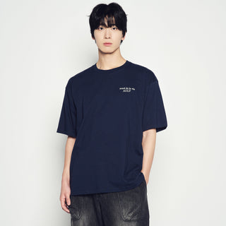 BORDER LINE BASIC LOGO SHORT SLEEVE T-SHIRT DARK NAVY