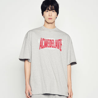 DOUBLE LAYER LOGO WIDE SHORT SLEEVE T-SHIRT MELANGE