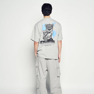 AC BEAR PAINT SHORT SLEEVE T-SHIRT MELANGE
