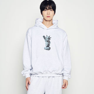 AC BEAR STATUE OF LIBERTY HOODIE MELANGE