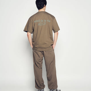 BORDER LINE BASIC LOGO SHORT SLEEVE T-SHIRT COCOA