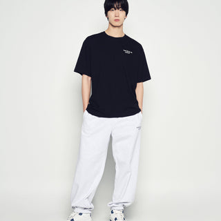 BORDER LINE BASIC LOGO SHORT SLEEVE T-SHIRT BLACK