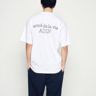 BORDER LINE BASIC LOGO SHORT SLEEVE T-SHIRT WHITE