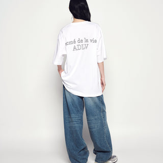BORDER LINE BASIC LOGO SHORT SLEEVE T-SHIRT WHITE
