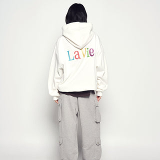 COLOR LOGO HOODIE CREAM