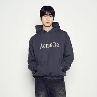 COLOR LOGO HOODIE CHARCOAL