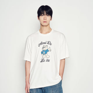 AC BEAR WELCOME SHORT SLEEVE T-SHIRT CREAM
