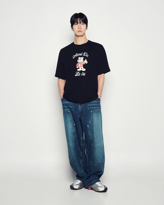 AC BEAR WELCOME SHORT SLEEVE T-SHIRT BLACK