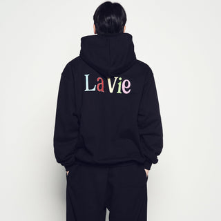 COLOR LOGO HOODIE BLACK