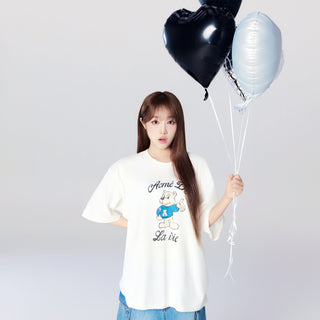 AC BEAR WELCOME SHORT SLEEVE T-SHIRT CREAM