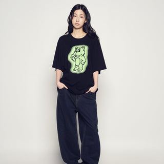 AC BEAR NEON SHORT SLEEVE T-SHIRT BLACK