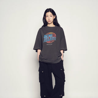 BASKET BALL PIGMENT SHORT SLEEVE T-SHIRT CHARCOAL