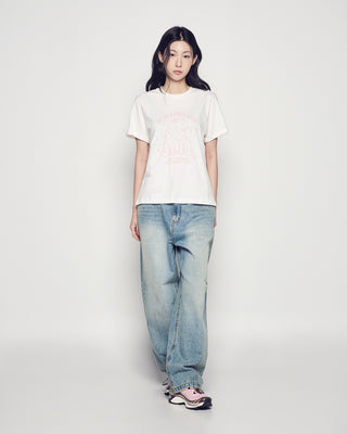 WOMAN POLAR BEAR SHORT SLEEVE T-SHIRT CREAM