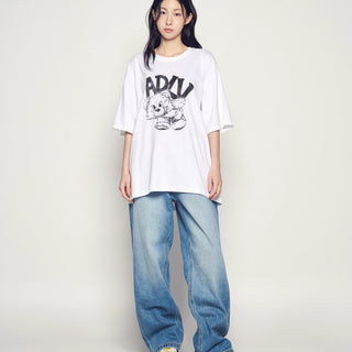 ADLV PIGGYBACK SHORT SLEEVE T-SHIRT WHITE